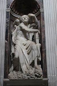 La statuo de Elijah de Lorenzetto