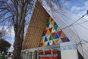 The Cardboard Cathedral in Christchurch, New Zealand by Shigeru Ban (2013)