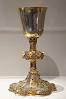 Чаша із гербом дому Анжу, 1350/1400; срібло, позолота, емаль