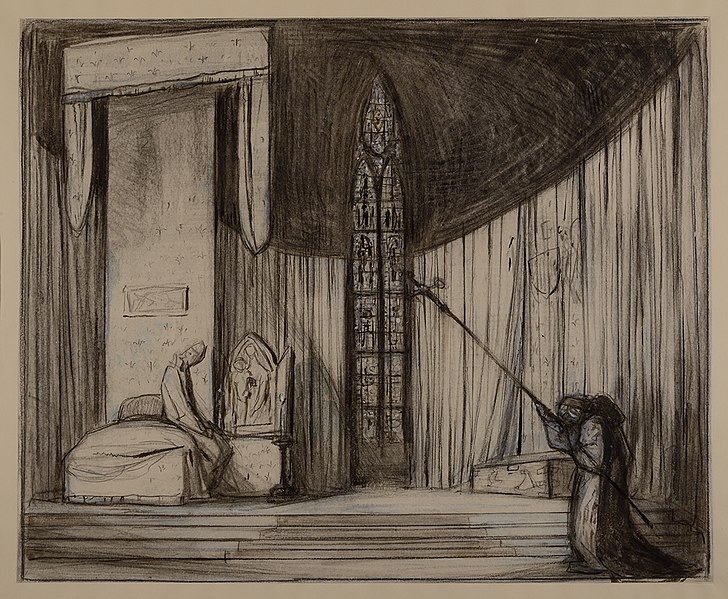 File:Charles Ricketts - Saint Joan - Set design for the Epilogue.jpg