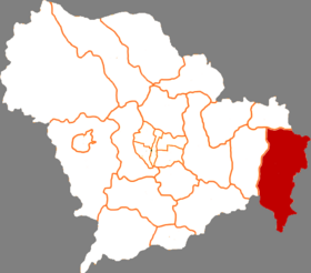 Locația orașului Xīnjí