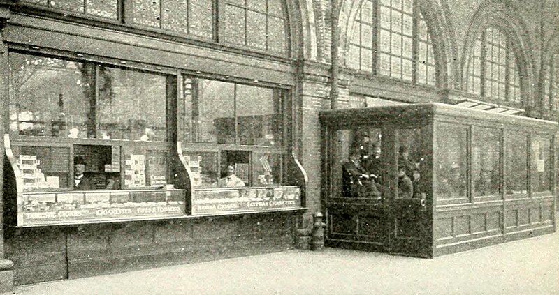 File:Cigar counter and shoe-shine booth at North Union Station, 1902.jpg