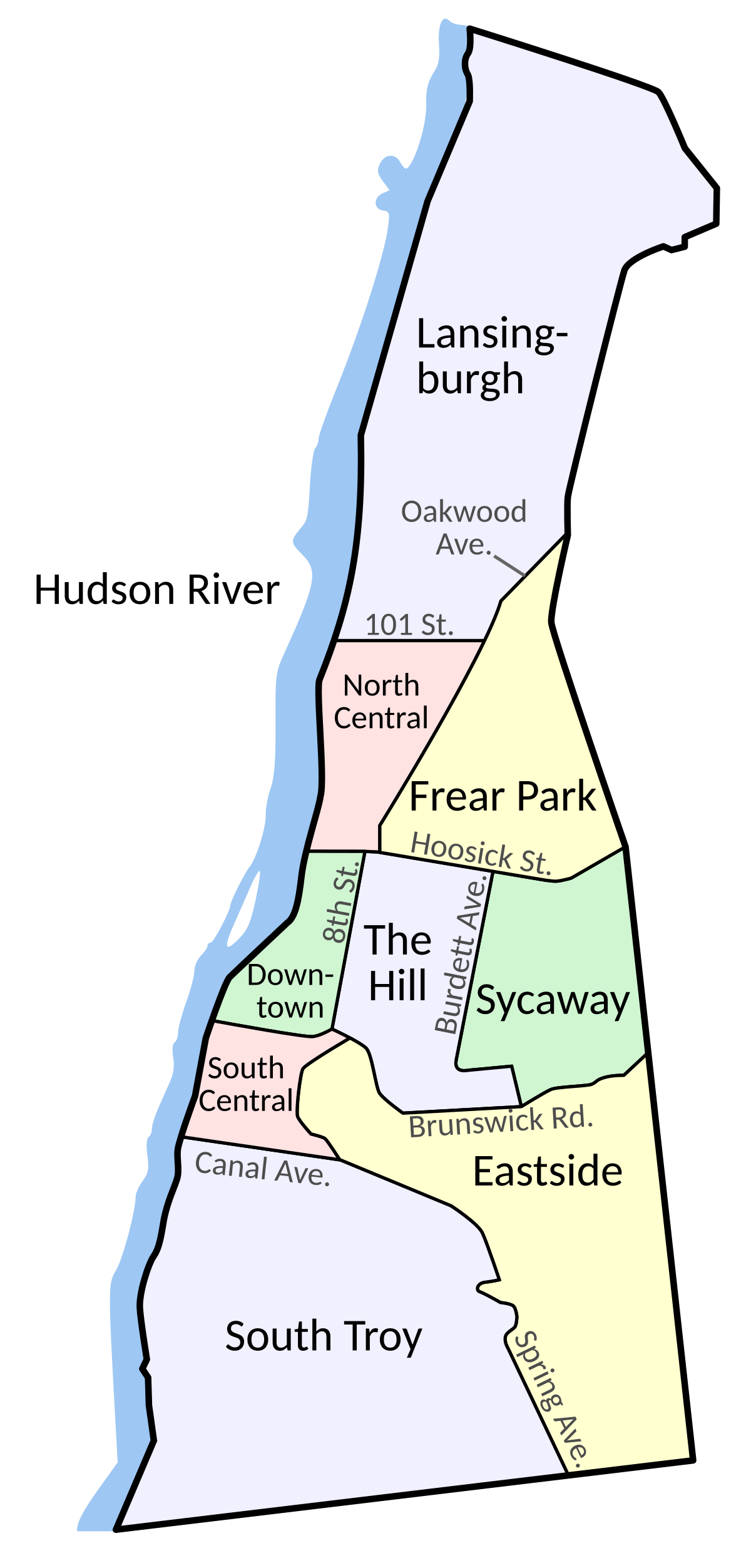 city of troy map