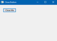 Close button with wxPython shown on Windows 10 Close button with wxpython in windows 10.png