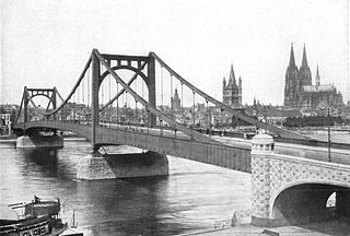 <span class="mw-page-title-main">Deutz Suspension Bridge</span> Bridge in Cologne, Germany