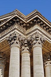 The richly detailed Corinthian order