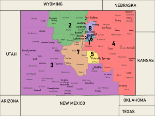 <span class="mw-page-title-main">Colorado's congressional districts</span> U.S. electoral districts