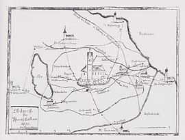 Okularriss der Pfarrei Gattnau und der Kirchwege (1820)