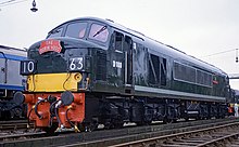 D100 (45 060) des Barrow Hill Roundhouse Railway Museum ist im September 1992 nach ihrer Aufarbeitung in Bournemouth ausgestellt