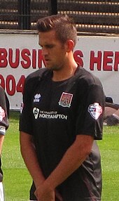 Carter playing for Northampton Town in 2013 Darren Carter 03-08-2013 1.jpg