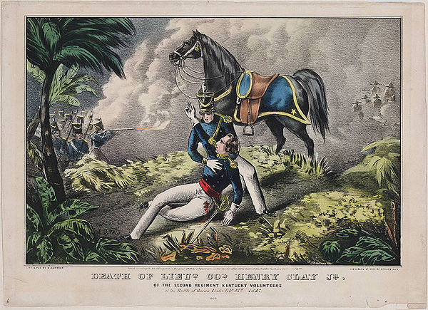 Death of Lieut. Col. Henry Clay Jr. lithograph by N. Currier. Courtesy of the Beinecke Rare Book & Manuscript Library, Yale University.