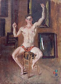 Portrait of a Seated Young Man, 1911