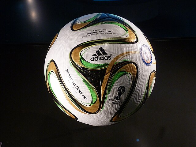 The Adidas Brazuca Final Rio used in the match