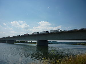 Danube bridge Wörth on the Danube