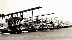 VP-6F PD-1s at Ford Island in 1934 Douglas PD-1s VP-6 Pearl Harbor 1934.jpg