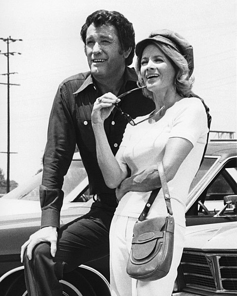 Earl Holliman and Angie Dickinson in a 1975 publicity portrait for the show