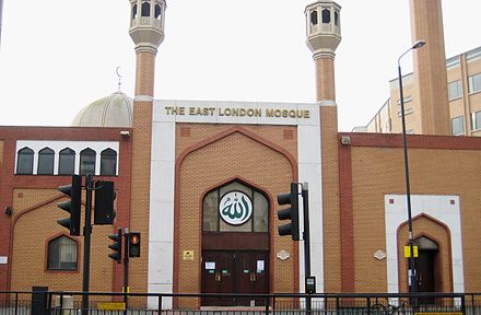 The East London Mosque, is one of the largest mosques in Europe, and the biggest in the UK[67]