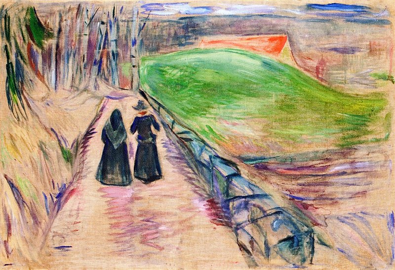 File:Edvard Munch - Two Women on the Road.jpg
