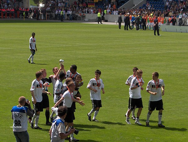 Champions Germany on their lap of honour