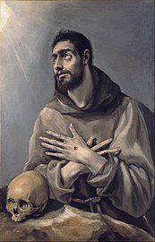 San Francisco en éxtasis, 1577-1580, de El Greco.