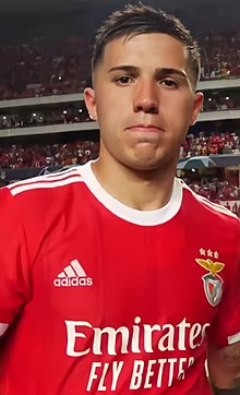 Enzo Fernández 2022. aastal Lissaboni Benfica särgis