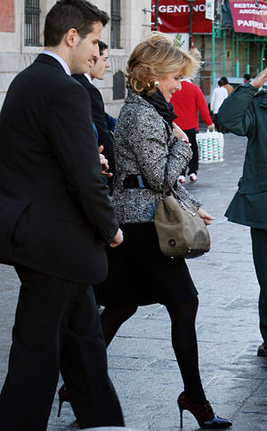 Esperanza Aguirre en la Puerta del Sol de Madr...