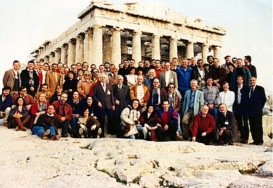 Representatives for the foundation of the European Association for Astronomical Education in Athens on November 25, 1995 . EugenFound-031.jpg
