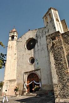 Ex Convento de Santo Domingo de Guzmán Oaxtepec - Portada.JPG