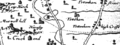 Extract from John Ogilby's map of Middlesex 1677. There is a blank where Lordship Lane should be.