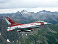 2006年7月、ミニット・メンの創設50周年を記念してミニット・メン風の塗装を施されたコロラド州空軍第140航空団のF-16C。