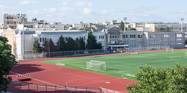 The sports complex grounds