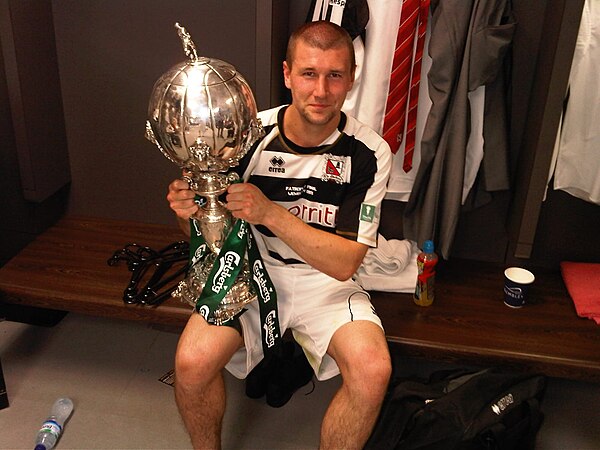 Wright with FA Trophy 2011