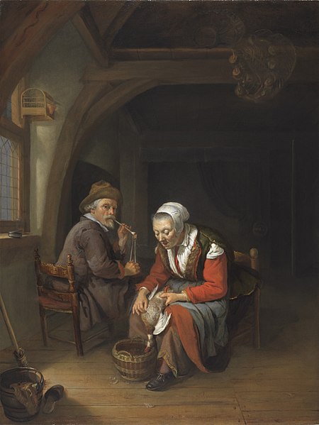 File:FM-100-Frans van Mieris-An Elderly Couple in an Interior.jpg