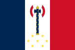 Flag of Philippe Pétain, Chief of State of Vichy France.svg