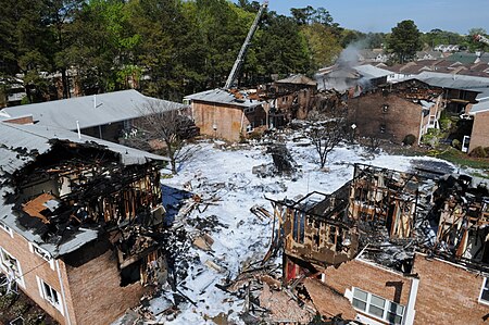 Flickr Official U.S. Navy Imagery Firefighting foam covers the scene of a crash of an F A 18D Hornet. (2)