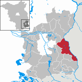 Kaart van Forst (Lausitz)