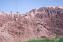 Rugged mountain rock outcrop in Afghanistan Francoise Foliot - Afghanistan - 014.jpg