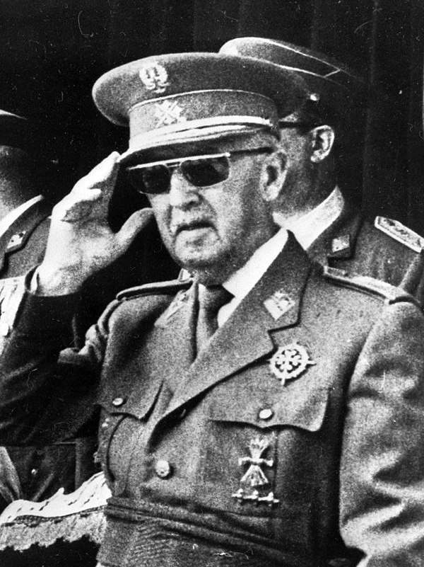 Francisco Franco, Generalissimo of Spain until 1975