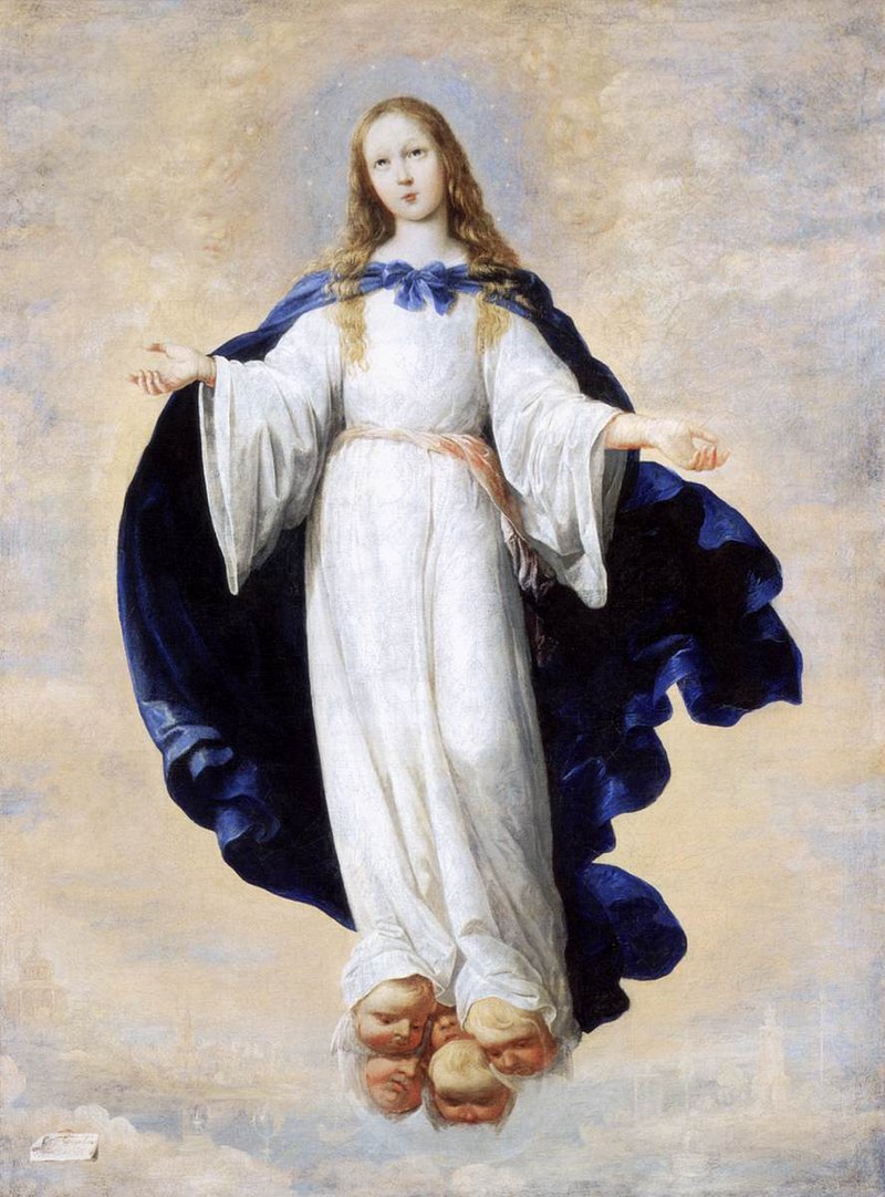 Ca s'est passé en novembre ! 800px-Francisco_de_Zurbar%C3%A1n_-_The_Immaculate_Conception_-_WGA26071