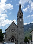 Pfarrkirche zum Heiligsten Herzen Jesu mit Friedhof und Kapelle