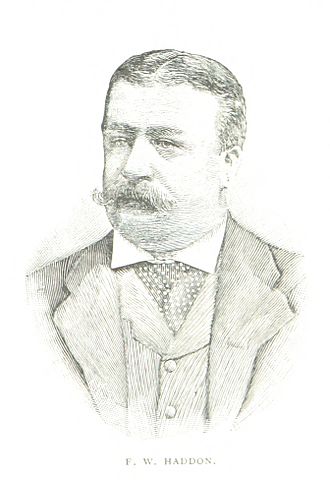An 1888 illustration of Haddon Frederick William Haddon.jpg
