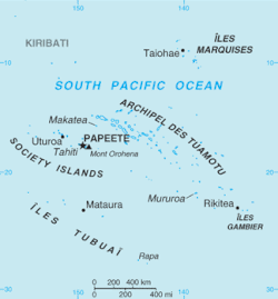 Polinesia francese - Mappa