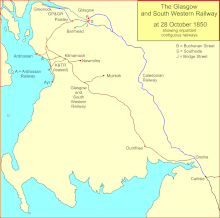 System map of the G&SWR at vesting in 1850 G&SWR 1850.gif