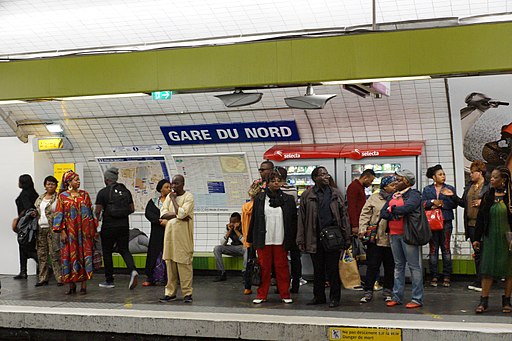 Gare du Nord metro station, Paris 6 April 2014 001