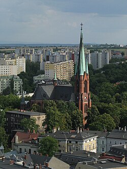 Gliwice cathedral view.jpg