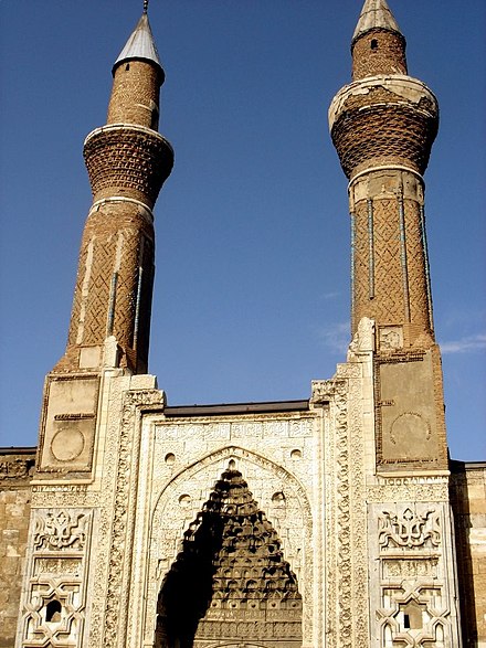 Gök Medrese (Celestial Madrasa) of Sivas, built by a Greek (Rûm) subject in the periodic capital of the Sultanate of Rum