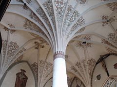 English: Gothic vault in Saint Cross church Polski: Gotyckie sklepienie w kościele św. Krzyża