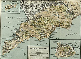 map (1911), with Capri and Ischia