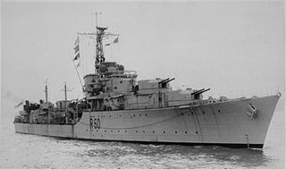 HMS <i>Sluys</i> (D60) Battle-class destroyer