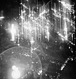 Luftbild des Nachtangriffs am 24./25. Juli 1943